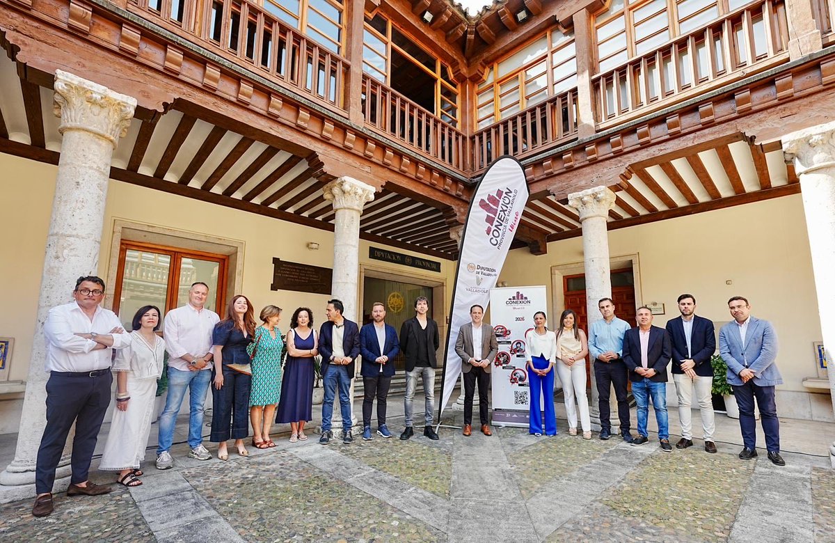 Dip_Va's tweet photo. 🍇 La provincia de Valladolid volverá a convertirse este verano en un gran escenario de vino, música y gastronomía.

🍷🎶 El presidente @Conrado_Iscar ha presentado Wine Conexión 3.0 Provincia de Valladolid.

📍Con @alimentosVALL.

🔗 https://t.co/v6yZV0B783 https://t.co/Wyfa6bpEI9