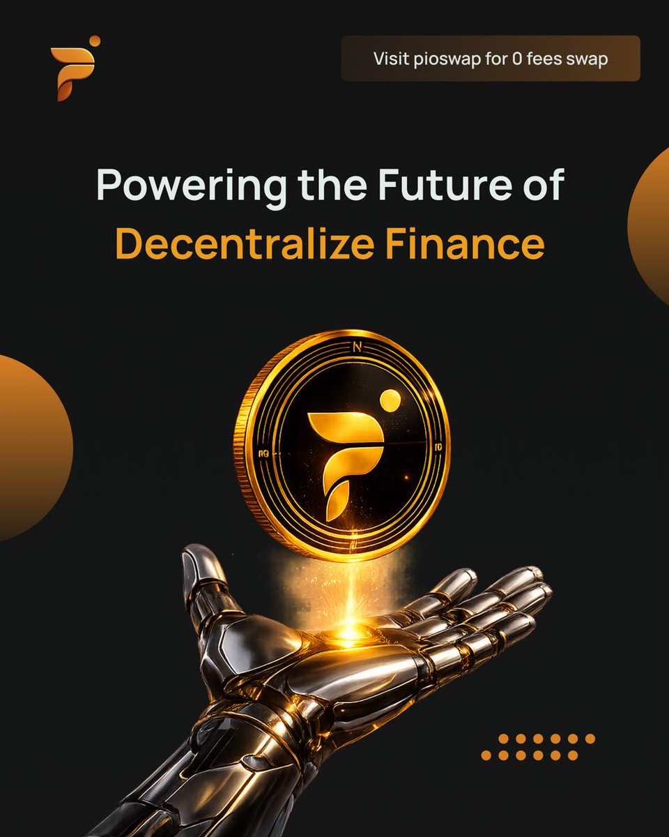 pioecosystem's tweet photo. The future of finance isn’t coming. It’s here.
Zero fees. Full control. Powered by PIO.

Tap into decentralized finance without the costs → pioswap

#DeFiCommunity #Web3Tech #DigitalFinance #FinTech #ZeroFeeTrading #BlockchainTech #FutureOfFinance #Innovation #PIOEcosystem #PIOswap