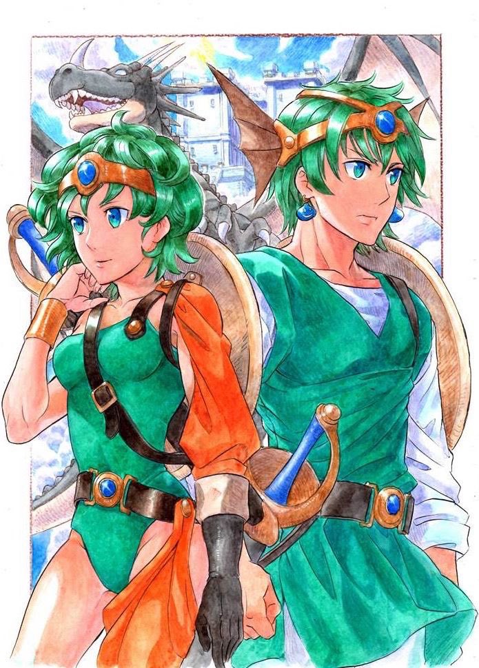 SiO2nisankakeis's tweet photo. 昔描いたドラクエ4の絵です https://t.co/JPiZbxY3qK