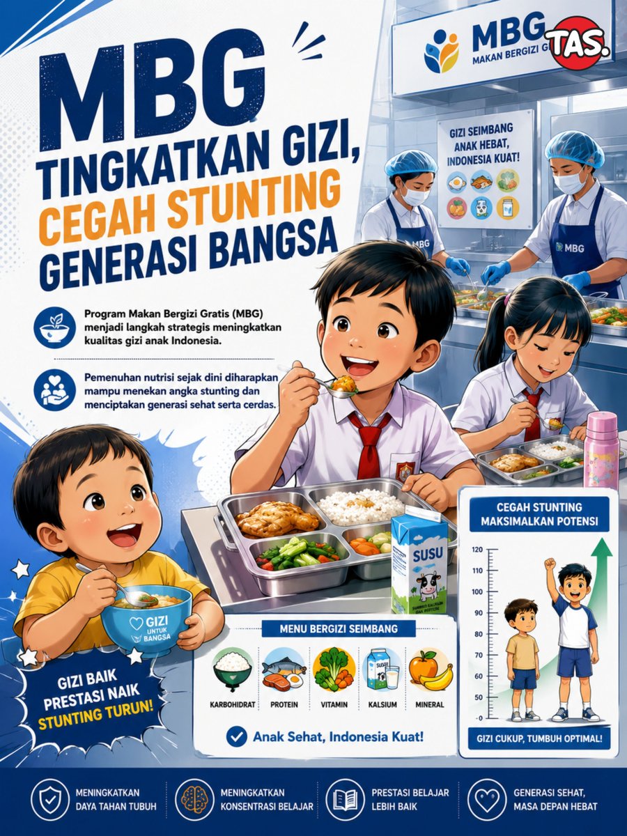 exacstly_'s tweet photo. Nutrisi yang baik adalah fondasi masa depan anak-anak kita. Melalui Program Makan Bergizi (MBG), kita berupaya memastikan setiap anak mendapatkan asupan seimbang untuk mencegah stunting. #LanjutkanMBG

Gudang Merica Afgan #RENJUN_同谋者的默契 #WUTheSeriesEP4 https://t.co/WWgWU4WT0i