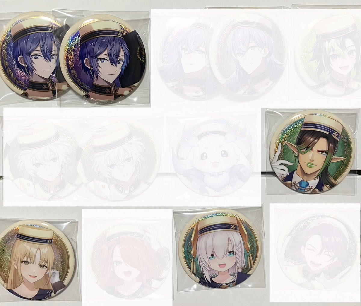 ikuha_goods0213's tweet photo. 譲渡 交換 にじさんじ ビスケット 缶バッジ
譲)画像参照
求)¥300+送料>>>画像2左の方

最上段は🚺同数~お迎えお願い致します。
全て纏めての譲渡最優先

お気軽にお声掛けください！ https://t.co/xoGlmh0FZC