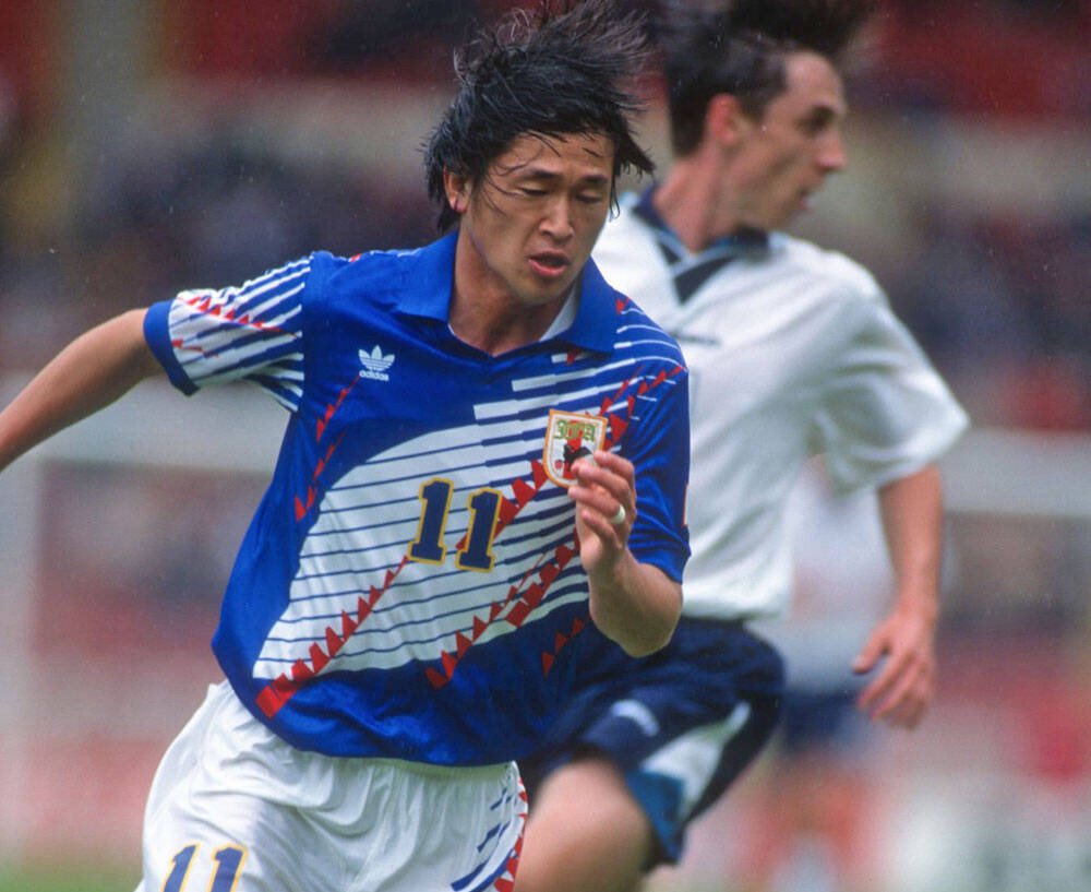 結局見送った1992〜1993年の日本代表ユニ。ドーハの時はPUMAだったが