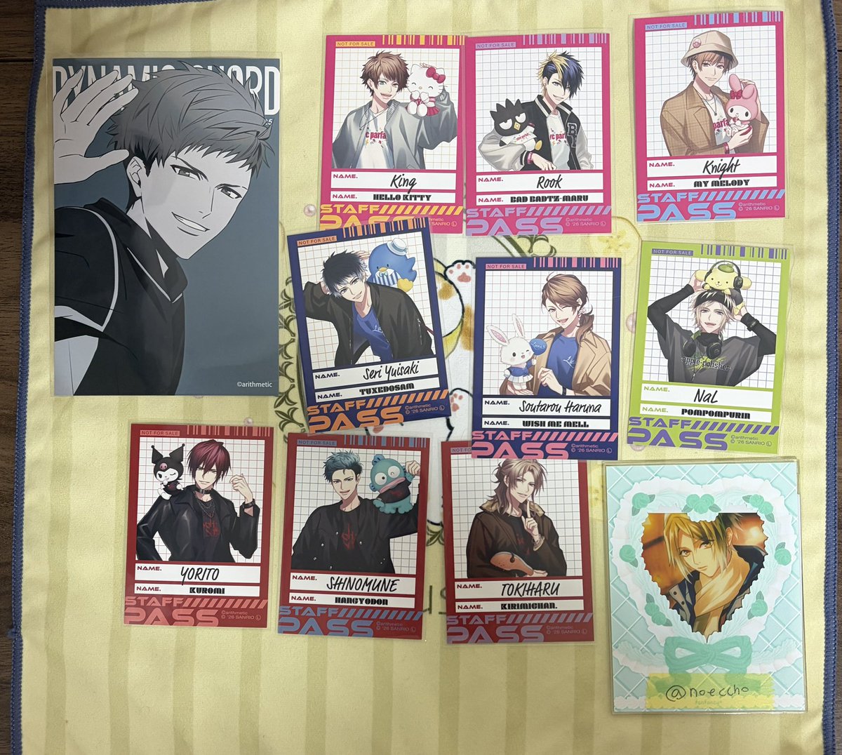 交換譲渡］ DYNAMIC CHORD ダイナー AGF特典 サンリオ特典 キャラ