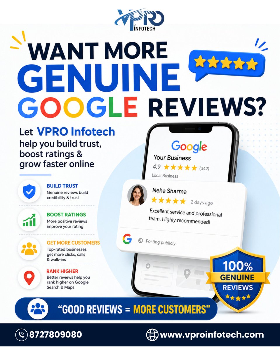 InfotechVpro's tweet photo. Sell smarter with VPRO Infotech! From product listings &amp; SEO to brand visibility, we manage your stores on Amazon, Flipkart, Meesho, Myntra &amp; Ajio. 📈 DM “Sell Online” today! 
.
Please call at +91 872-780-9080 | +1 (214) 501-6017
.
.
#VPROInfotech #SellOnline #EcommerceBusiness https://t.co/YP5hFKckPk