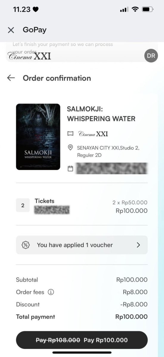dikkadik_'s tweet photo. Sumpah ya film SALMOKJI ini lagi rame bgt dibahas di tl. jdi penasaran bgt pengen nonton minggu ini, pas bgt ada #GOPAYNONTONGRATIS biaya admin jd lsg checkout tiketnya di https://t.co/M9RWTsntrS https://t.co/0OrkI9bzYL