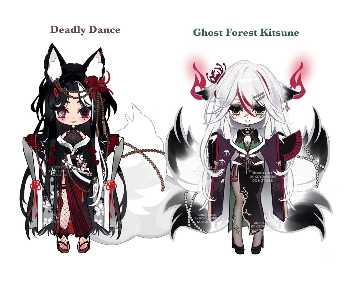 koyukikeks's tweet photo. Heyyy <3 these girls are looking for a home!!

Chibi ADOPTABLES / Character Designs - "𝘋𝘦𝘢𝘥𝘭𝘺 𝘋𝘢𝘯𝘤𝘦" ⛩️ "𝘎𝘩𝘰𝘴𝘵 𝘍𝘰𝘳𝘦𝘴𝘵 𝘒𝘪𝘵𝘴𝘶𝘯𝘦" 🪁

Commercial use included! | Set Price ~

More info below 〜⁠(⁠꒪⁠꒳⁠꒪⁠)⁠〜 https://t.co/xoOGRxA0PI