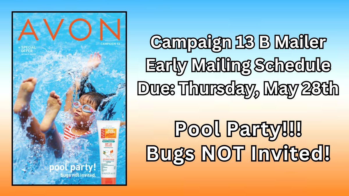 CampaignMailer's tweet photo. Bug Guard and sunscreen are finally here with Skin-So-Soft with Bug Guard Plus in Campaign 13! Don’t let your customers miss out on a bug free and burn free summer and mail them Campaign 13 today at https://t.co/nzTCDXWrtd! https://t.co/Gy4QdY8Gxl