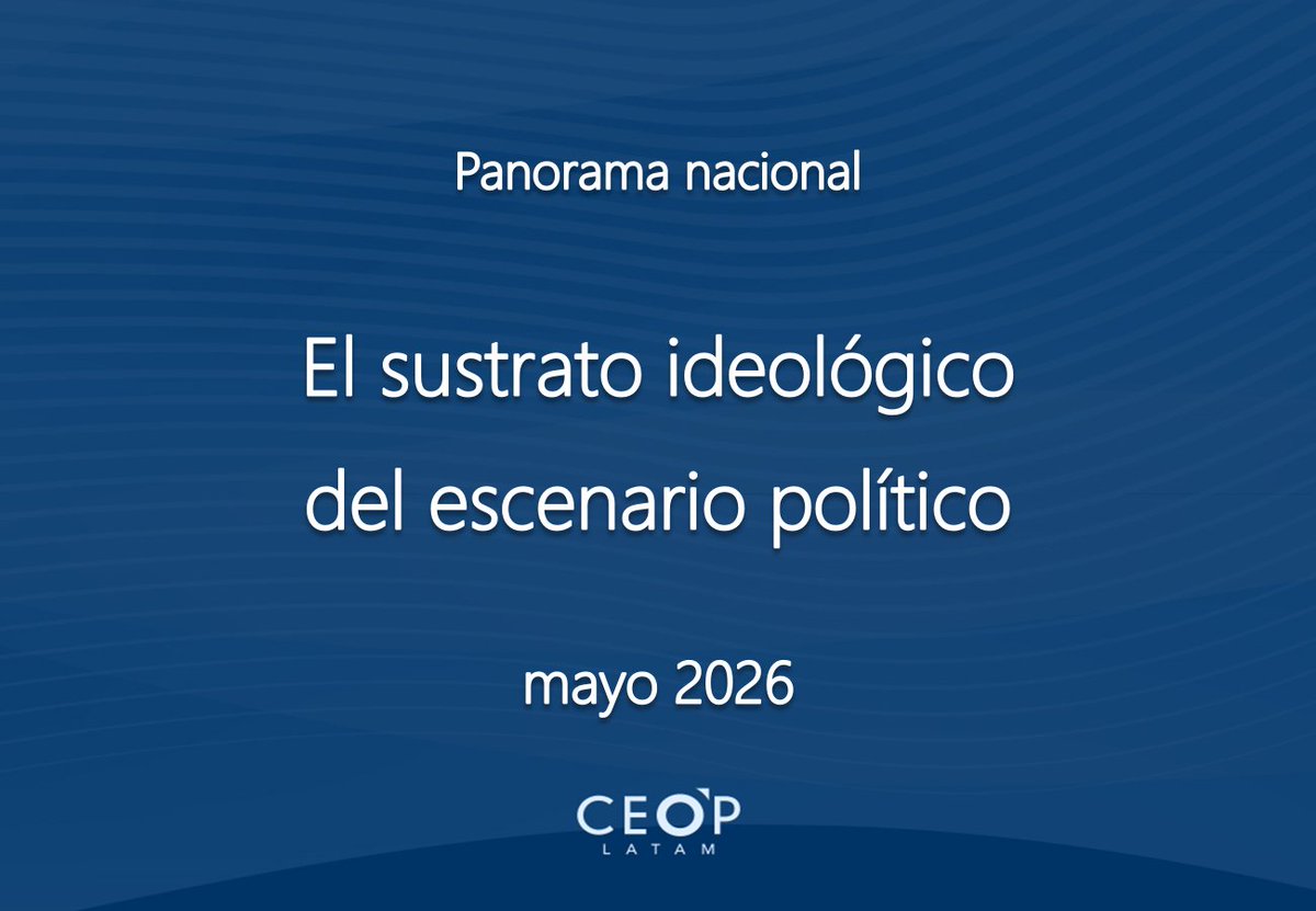 ceop_latam's tweet photo. EL SUSTRATO IDEOLÓGICO DE LA POLÍTICA (1a parte)
Mirar la política desde el prisma ideológico brinda una perspectiva específica del escenario actual: una mirada desde el sustrato, las bases que configuran las preferencias políticas.
presentado con @Gatosylvestre en @C5N 
Hilo 1/4 https://t.co/LGkBQNrBA1