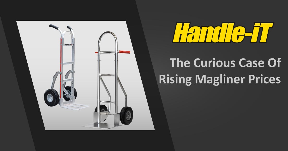 HandleiTltd's tweet photo. If you’ve been in the market for a sack truck lately, you might have noticed something odd, your trusty old favourite from Magliner suddenly seems to have developed champagne tastes.

So, what’s going on?

Read our blog for all the answers. https://t.co/tBuQnAzzjo