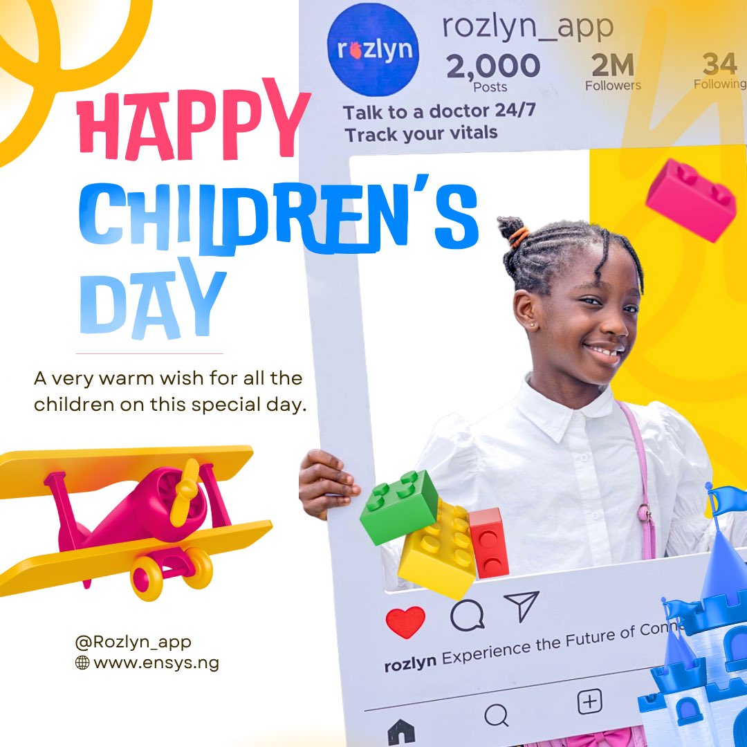 rozlyn_app's tweet photo. Happy Children’s Day to every amazing child out there ✨

At Rozlyn, we believe healthy children grow into stronger, happier futures. 

That’s why the Rozlyn App helps parents  track their children’s health, monitor wellness records, and stay proactive about their little ones. https://t.co/WcBpjzBpHh