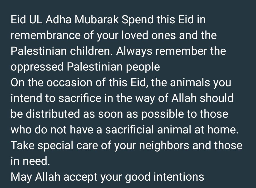 AbdulRehmann37's tweet photo. Eid UL Adha Mubarak 😊
#عيد_الأضحى #عیدقرباں_عہدمزاحمت #KurbanBayramıMübarekOlsun # https://t.co/4ycOSijVsZ