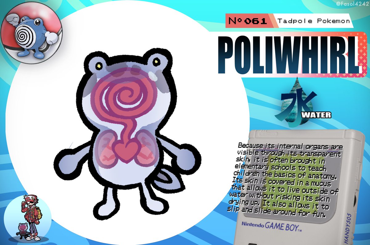 Fasol4242's tweet photo. POKEMON REDESIGNS:
060 - Poliwag, 061 - Poliwhirl, 062 - Poliwrath https://t.co/fOoMdkagZK