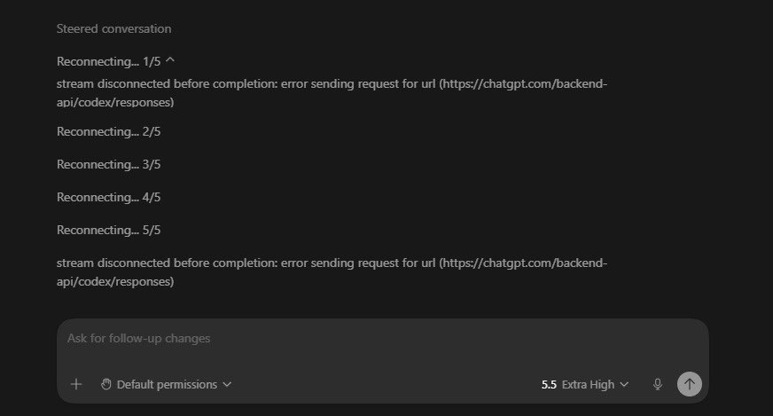 Deepnsec's tweet photo. codex is down, time to touch some grass https://t.co/SZSzr40dIS
