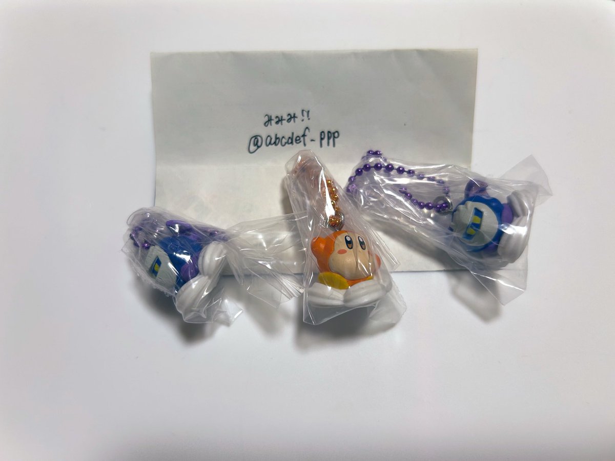 abcdef_ppp's tweet photo. 【交換】カービィのグルメフェス まんまるたまごボーロ マスコットつき

【譲】ワドルディ、メタナイト×2
【求】カービィピンク、ホイップクリーム、チョコレート

纏めての交換優先
未開封同士郵送での交換希望です。
よろしくお願いいたします🙇🏻‍♀️

#星のカービィ
#カービィ
#交換 https://t.co/ikyuvgc1tu