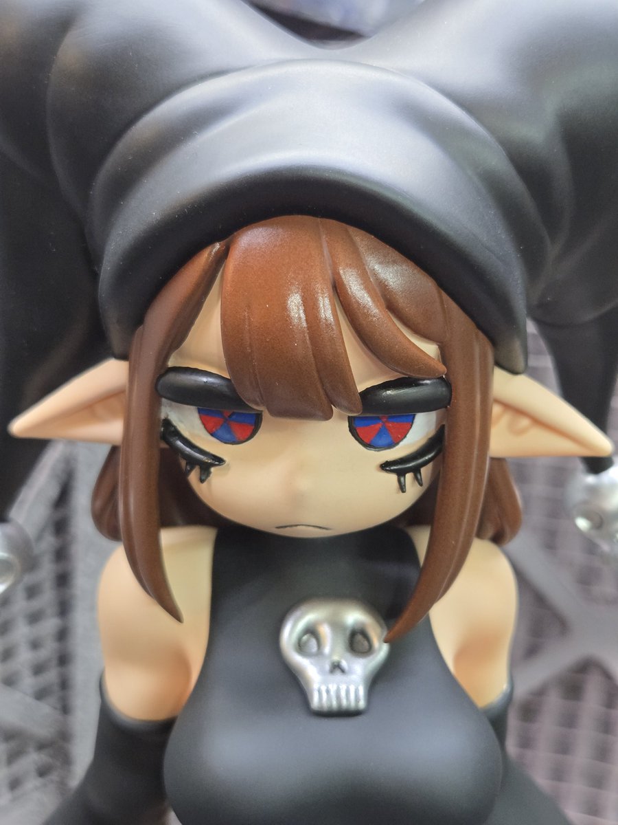 HabiteerWS's tweet photo. The end is coming...hope everyone got thier tickets. Finally got around to painting Goth Pomni's eyes, dunno why it took me so long. This one will be traveling with me to cons but if ya want your own you know where to go. 
#tadcpomni #theamazingdigitalcircus #tadc #pomni #fyp https://t.co/PI6hPlRNPe