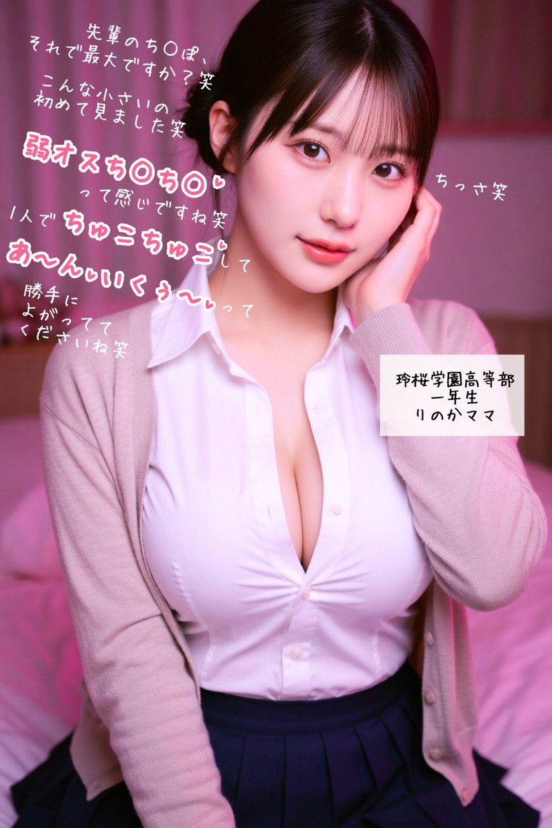 Yuika_Atelier's tweet photo. 先輩、学校ではクールキャラで振る舞ってるのに…♡
アソコはこんなに小さかったんでちゅね♡
彼女いない理由わかりましたw

1人で必死にシゴいてるの、ママが見ててあげまちゅね〜♡

あはは♡ほんとに始めちゃった♡

#イメプ https://t.co/zlbYwWRkyW