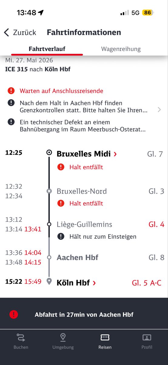 morphlogic's tweet photo. „Warten auf Anschlussreisende“ bedeutet jetzt, dass mein Anschluss in Köln nicht zu erreichen ist!? Merkwürdiges Prinzip der Unpünktlichkeitsverschleppung. https://t.co/J5SsuoGCDk