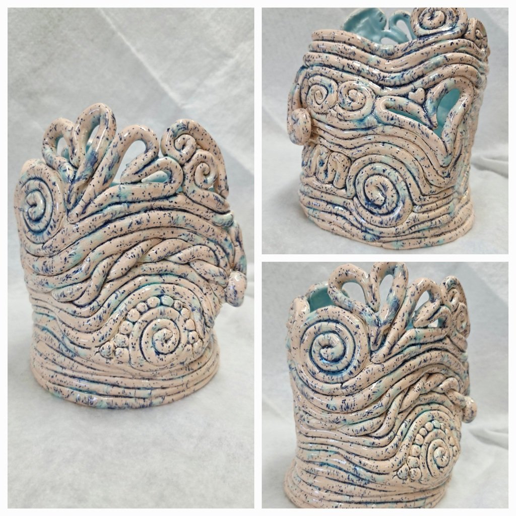 LRHSNJ's tweet photo. Colorful Organic Coil Vessels by Ceramics &amp; Sculpture students! ⚱️ https://t.co/QO9WsDBMI0