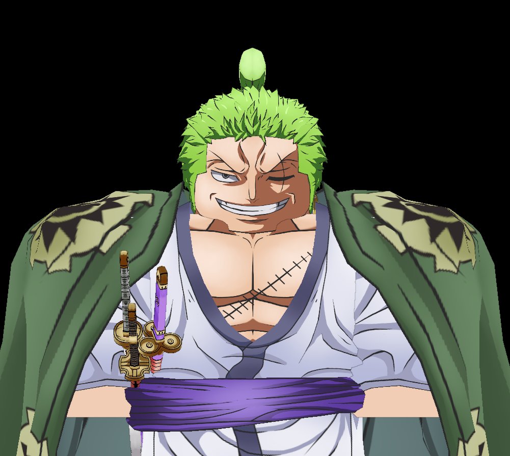 DevYGLY's tweet photo. Lil Old Zoro I made⚔️ #Roblox #RobloxDev #RobloxStudio #ONEPIECE〜 #Zoro #3dModel https://t.co/pYoIcZlUao