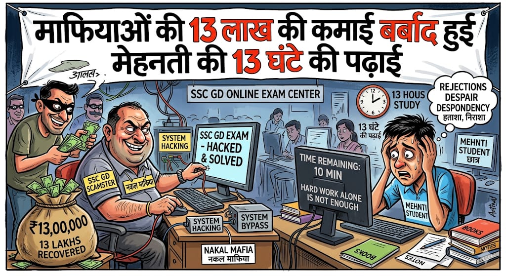 KAUSHAL48042972's tweet photo. 13 घंटे की मेहनत, 13 लाख में बिक गई 🥺
@SSC_GD_SCAM @DoPTGol @PMOIndia @SSC_GD_JUSTICE @ssc_headquarter https://t.co/MEpjFWgGE5
