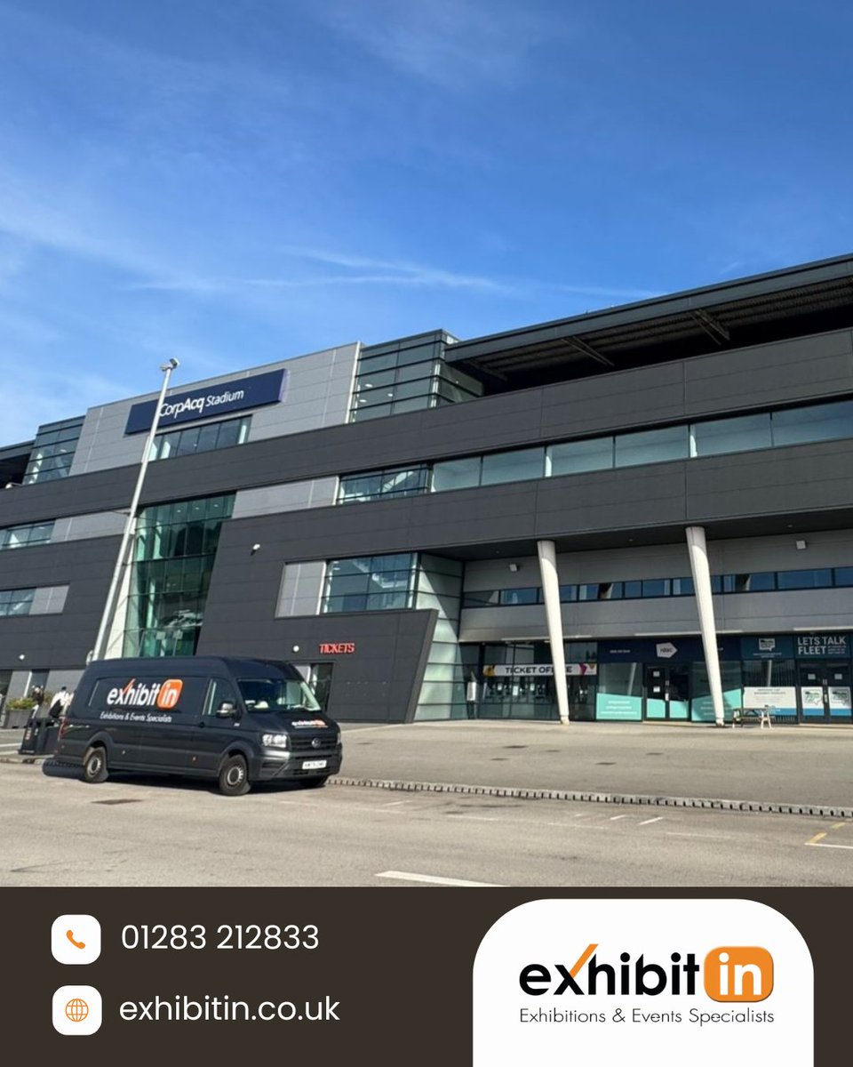 exhibitin's tweet photo. Our vans give ‘groundhoppers’ a run for their money, with the number of high-profile venues, stadiums and convention centres where they have been seen.

#corporateevents #eventspecialists #events #standinstallation #exhibitin https://t.co/mJnA113iFq