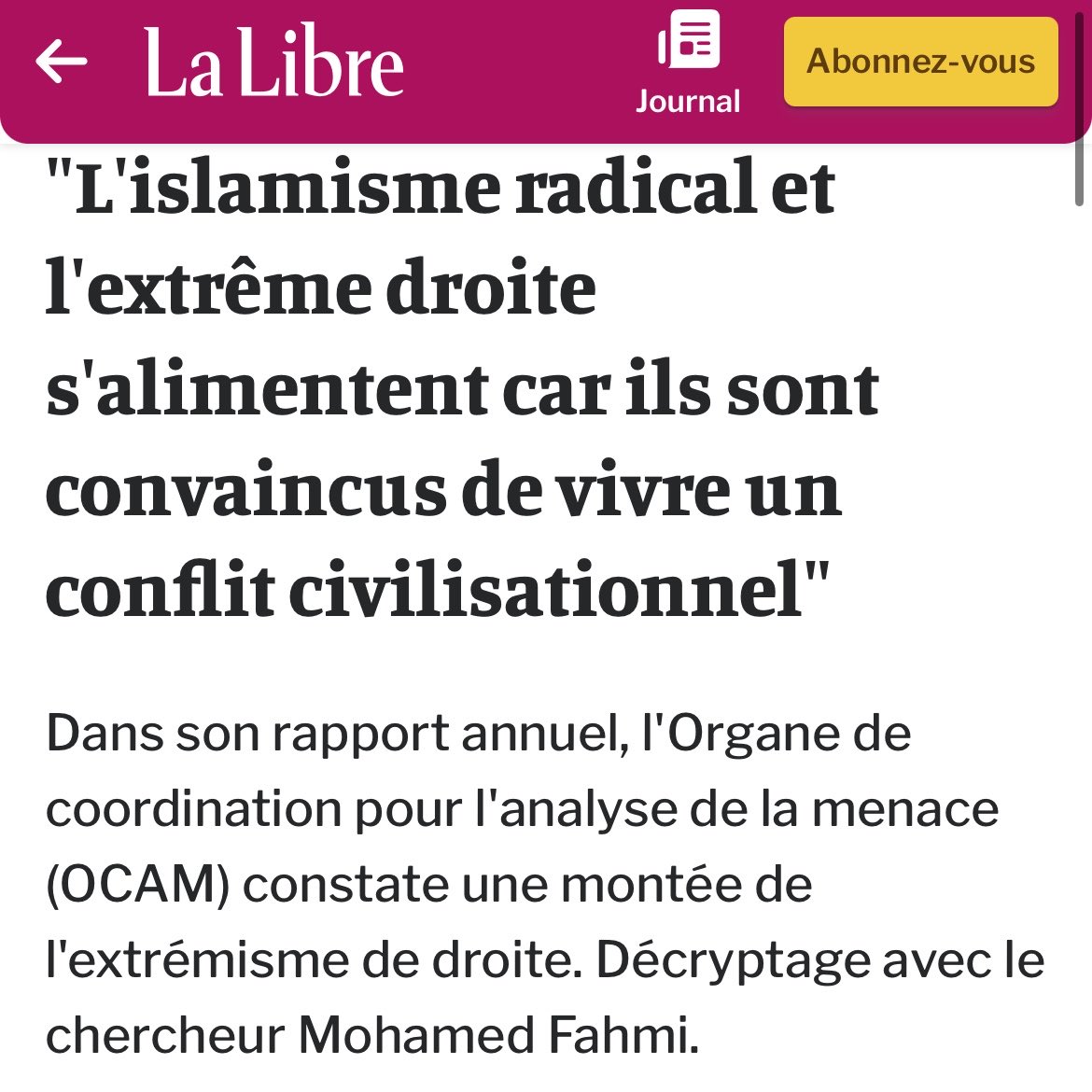 alxdm's tweet photo. « La menace terroriste d’extrême droite progresse nettement en Belgique, selon le dernier rapport de l’OCAM. »

Et selon un rapport de McDonalds, Quick n’est pas sain… 🤡

Pour rappel, 41 ans d’attentats en BE :
- Islam
- Communisme https://t.co/ZNfjGgeUEs