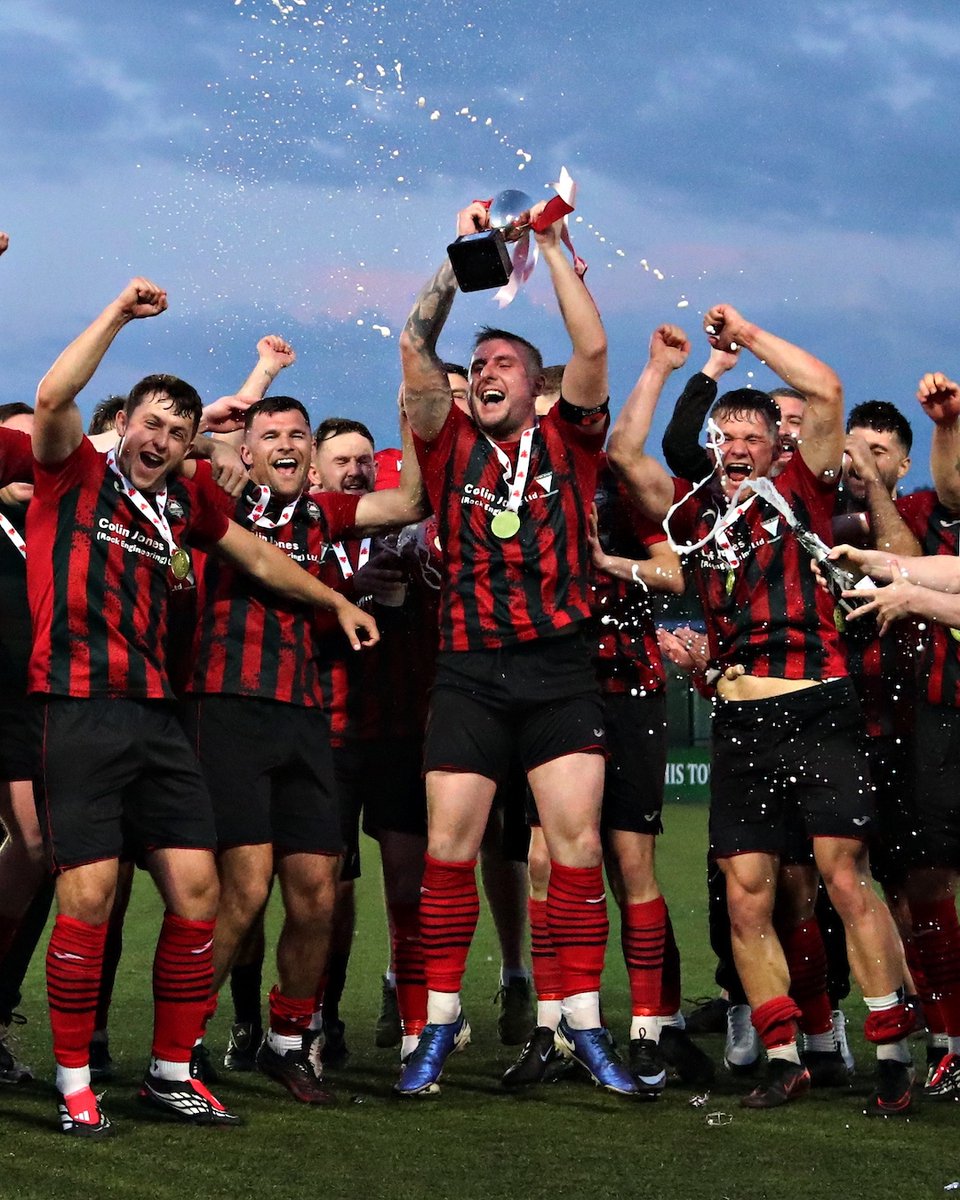 CymruLeagues's tweet photo. "We’ve got the club back to where it rightly belongs.” 👊

@CPDPorthmadogFC yn sicrhau dychweliad i'r #JDCymruNorth 👇