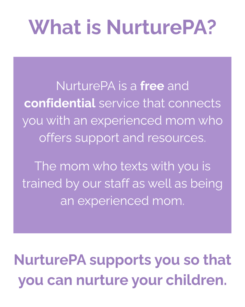 NurturePA's tweet photo. Sometimes you're totally fine. And sometimes you're a little… not fine. Either way, NurturePA is here.

📲 Text with us anytime. We're in your corner.
👉 Learn more at https://t.co/28ju8BZ3rd

#NurturePA #YouAreNotAlone #MomSupport #FreePeerSupport #PaMoms https://t.co/kLLgH5o2jZ