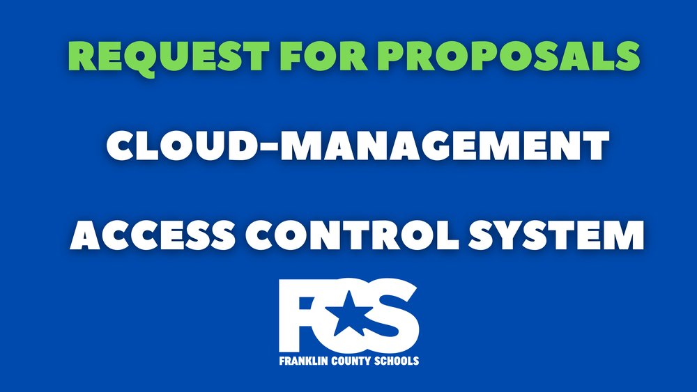 OneTeamFCS's tweet photo. Request for Proposals: Cloud Management Access Control System https://t.co/JMQGrsumbL https://t.co/Y3EC4FRPAW