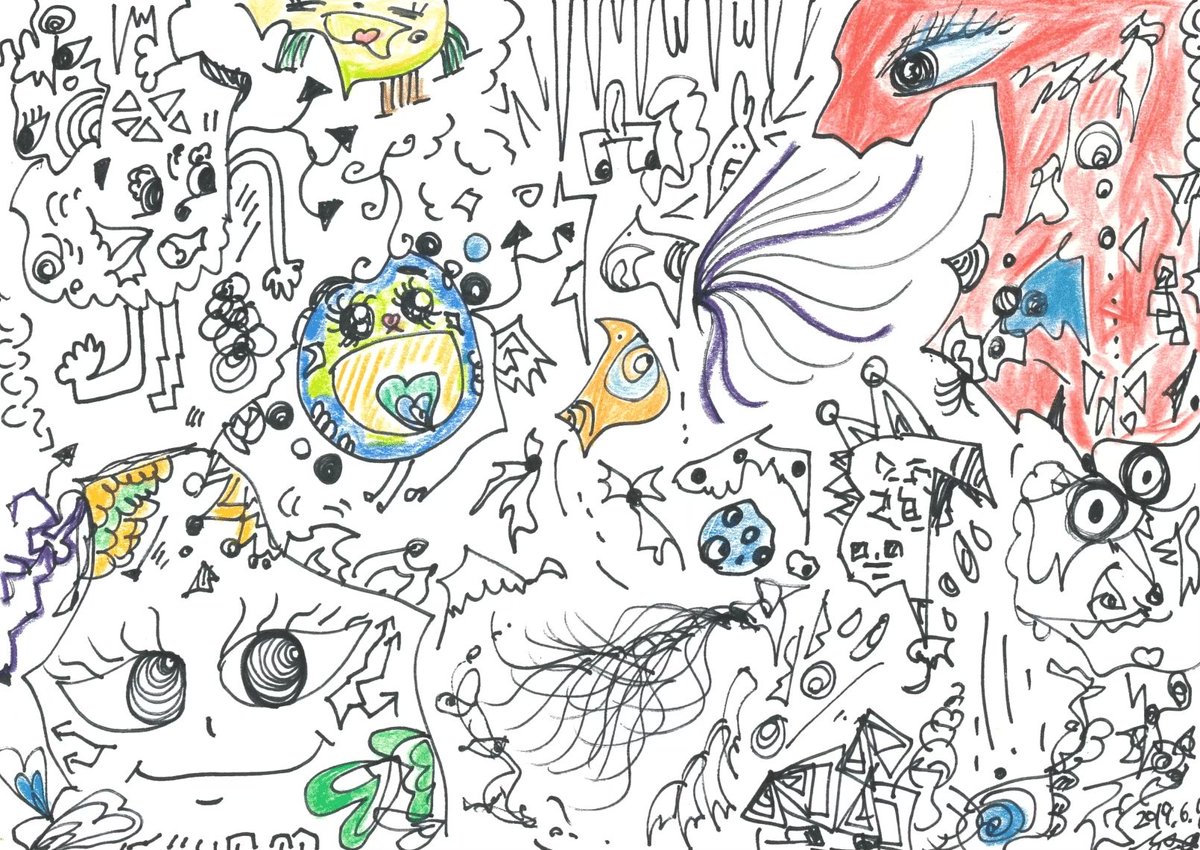 IRORONA_jp's tweet photo. where did all my unfinished creatures go?
2019 sketchbook fragments.
－－－－－
描きかけのみんな いまどこだ？
2019年のカケラ

#surrealart #weirdcore #sketchbook #doodleart #originalart https://t.co/jIDdBThTRw