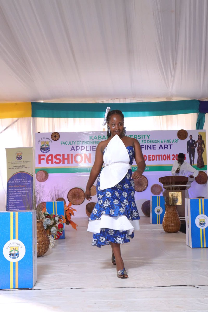 kabuniversity's tweet photo. Crafting the future: we enjoyed a vibrant showcase of creativity and talent by the students of the Department of Applied Design and Fine Art at Kabale University yesterday. The students brought their ideas to life through a fashion exhibition show. It was a display of creativity in motion. find the details on the University Website: https://t.co/X2ejiv1w5F