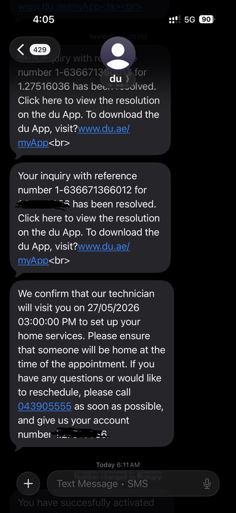 junooooni's tweet photo. @duCares @tdrauae i had submitted a relocation request on 24May and got a confirmation msg on 26May about technical visit however no one showed up and upon calling call center i came to know #Du cannot provide service 1/2 https://t.co/HGQ64Y13CF