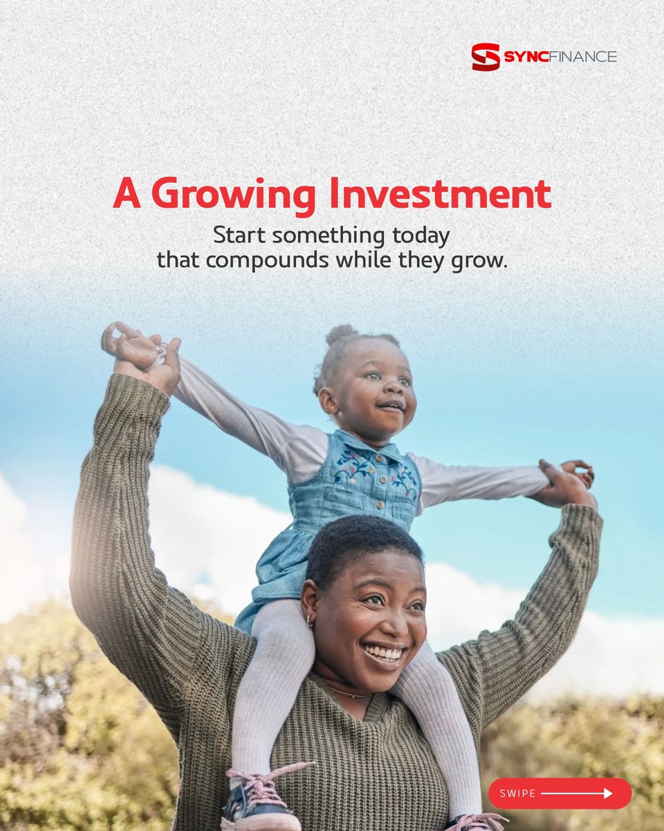 syncfinanceng's tweet photo. The best gifts are not always immediate. They are built overtime.

Plan and structure your child's future.

Happy Children's Day!

#Happychildrensday #Childrensday #Financialplanning #May27 https://t.co/xv5Odb8Ppo