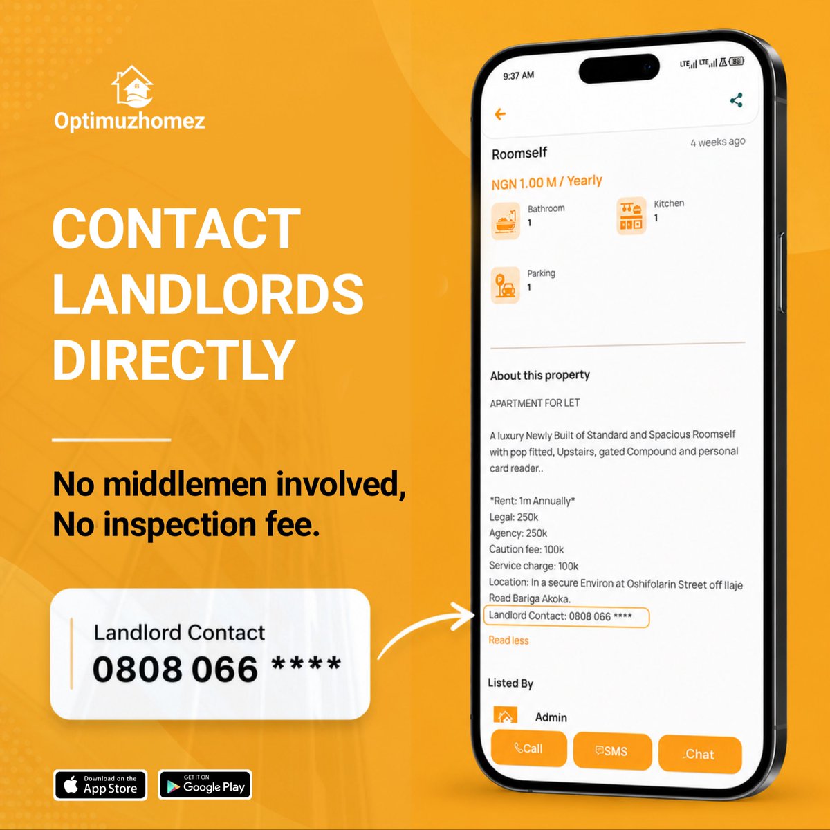 OPTIMUZHOMEZ's tweet photo. No inspection fee . No middle men. https://t.co/d5JQYGYWxG