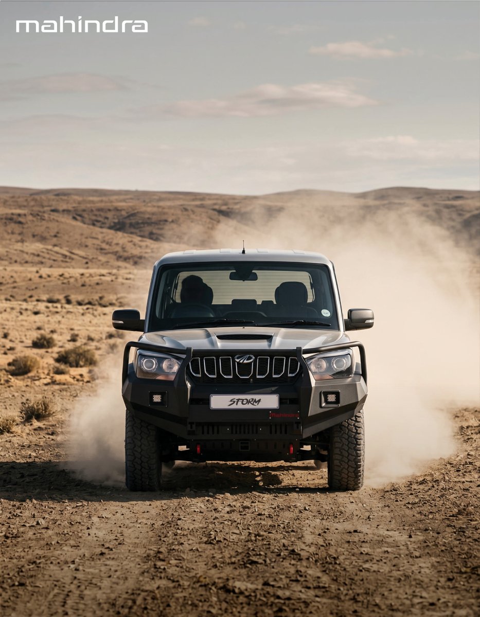 Mahindra_SA's tweet photo. In full stealth mode.
It’s not just about looks.
The Karoo Storm is a literal beast.
#MahindraSA #AuthenticVehicles #AuthenticBakkies #PikUp #DoubleCab https://t.co/WwyFGSo8CI