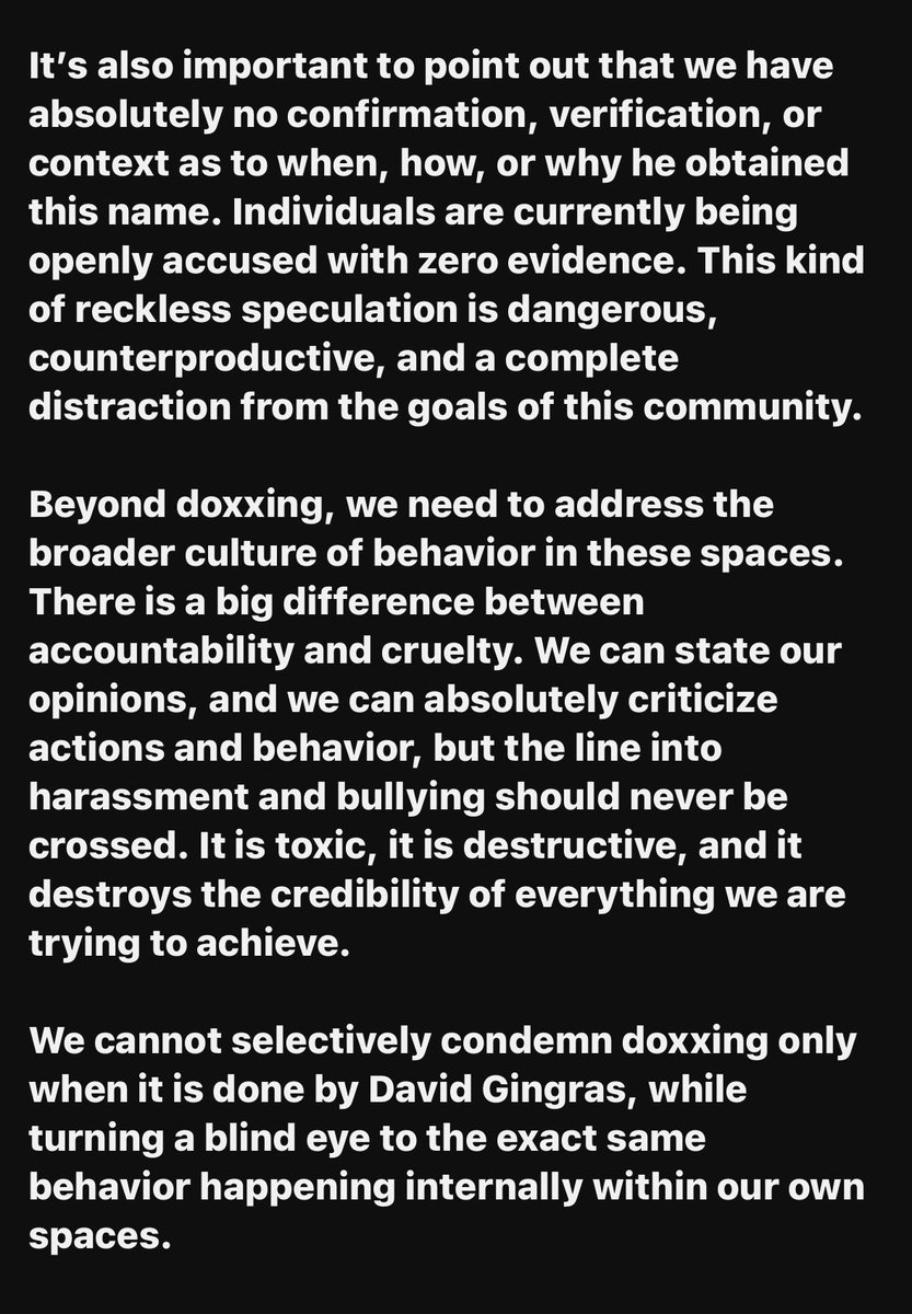 ClaytonsJustice's tweet photo. An important message from Schnitzel Ninja - Integrity, Accountability and Moving Forward. We co-sign and support every word of her statement. 🫶🏻

#JFCCommunity

https://t.co/0wZr99f8Z6 https://t.co/S9jFAvpSTF