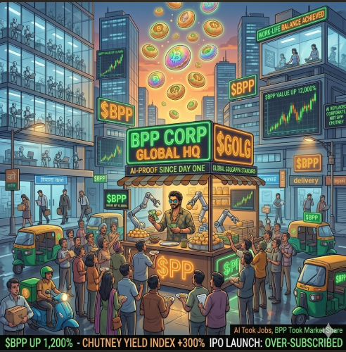 Bhayapanipuri's tweet photo. Sector: Extra Spicy:

AI-proof industries:

❌ consulting
❌ coding
❌ corporate management
✅ pani puri near IT parks
$BPP 🌶️📈

Buy here:
https://t.co/kj5mmhJF9k

#BPP #AI #Solana #Memecoin #CryptoTwitter #IndianTech #BhaiyaPanipuri https://t.co/Uwqdo4dxF0