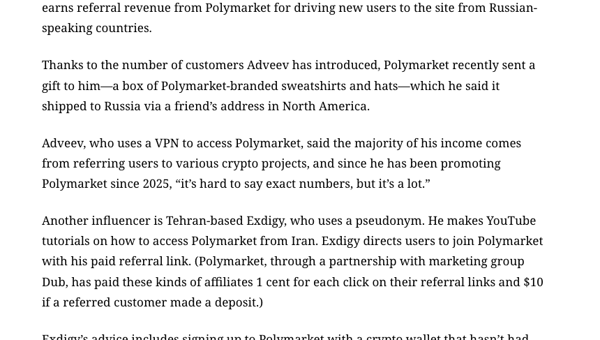 amir's tweet photo. Polymarket officially bans users in Iran, Russia etc. But... some get thru anyway https://t.co/Da8rHZTSM2