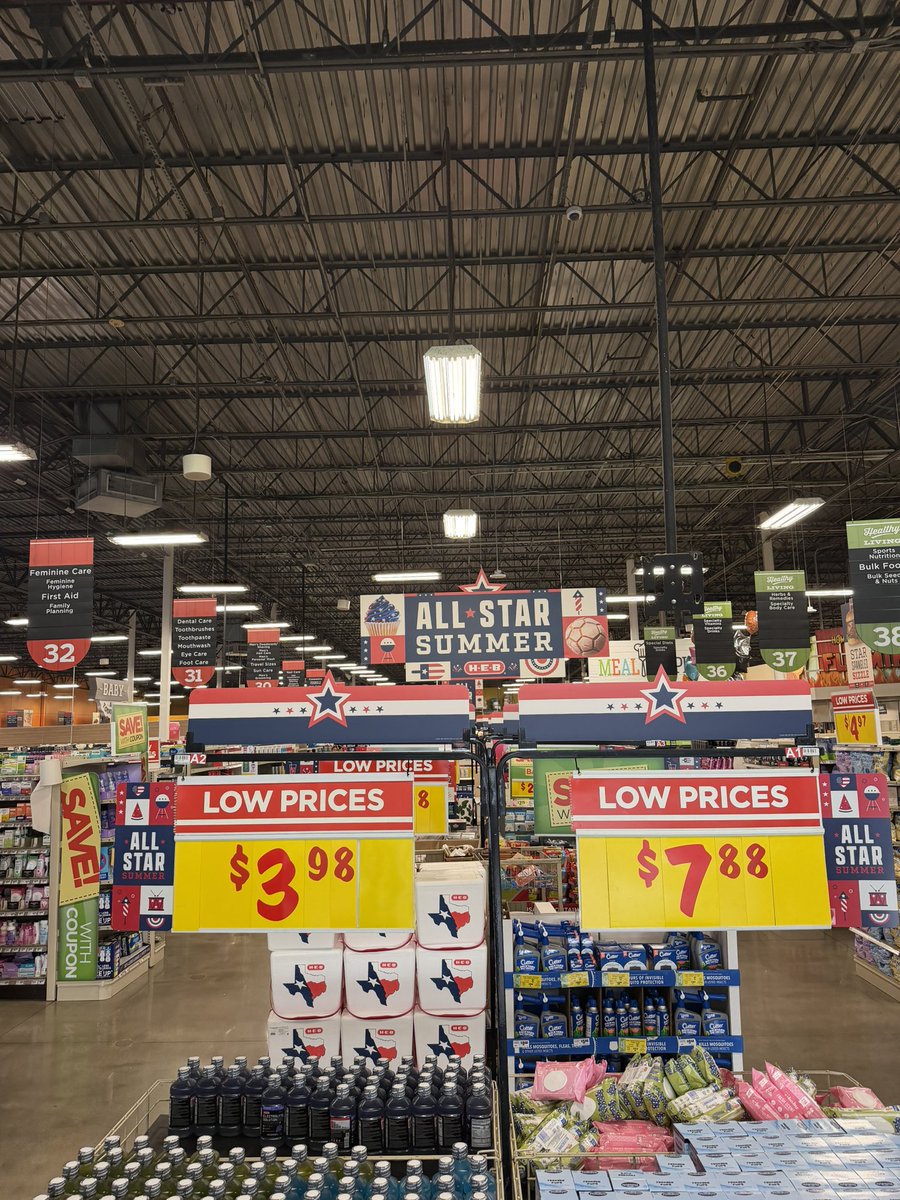 BarakTamayo's tweet photo. Some new design work is starting to show up in stores at H-E-B. 

The ask was for a design that represents sunmer in Texas, the 250th anniversary of the US, the World Cup, and so much more. 

Proud of how these came out and the team that helped get these all together so quickly. https://t.co/oqTR1XnaxX