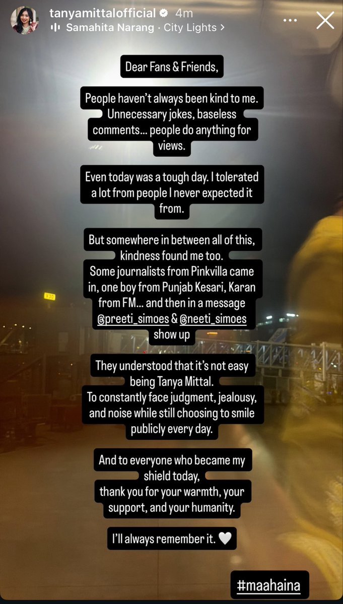 Cardigan1312's tweet photo. Babe, stay strong we love u!
Hazar aayengaye Hazar jayengaye bt Tanya Mittal koi nhi ban payengaye. The journey might be tough with the hurdles, try to discourage bt u will always rise above all this like a Phoenix. Always standing by u:)💗

#TanyaMittal https://t.co/ilxgOfu3Ps