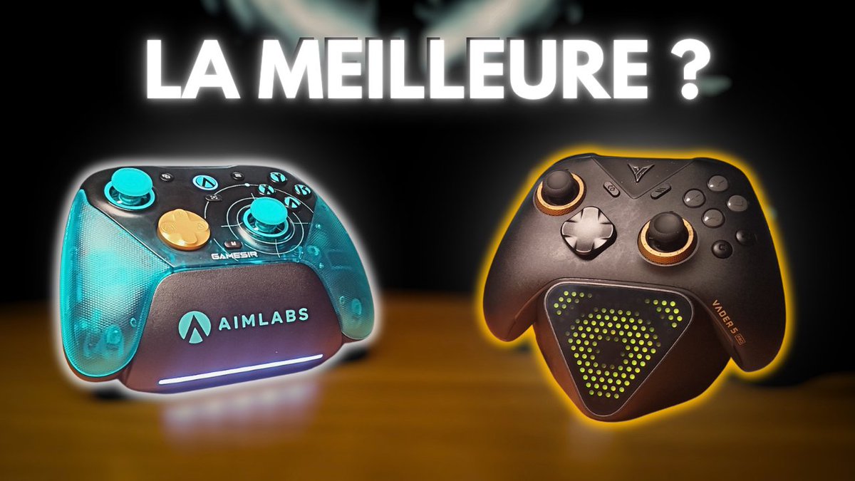 Musiblack's tweet photo. 🎮 NOUVELLE VIDÉO !
GameSir G7 Pro 8K vs Flydigi Vader 5 Pro
Mes 2 recommandations principales sur PC s’affrontent enfin dans un comparatif complet 👀
Performances, joysticks, ergonomie, boutons… laquelle est la plus intéressante selon votre profil ?
🔗 Lien en commentaire https://t.co/LSvw51jozN