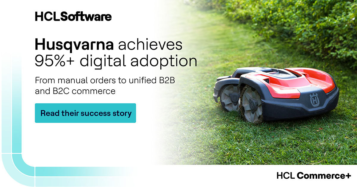 HCLSoftware's tweet photo. Husqvarna achieves 95%+ digital adoption, reduced manual operations, and a scalable foundation for growth.

See how they made it work.

Read their success story: https://t.co/ku5hhds82d 

#ecommerce #retailtransformation #composablecommerce #HCLCommerceplus #HCLSoftware https://t.co/CdSEOdlR6C