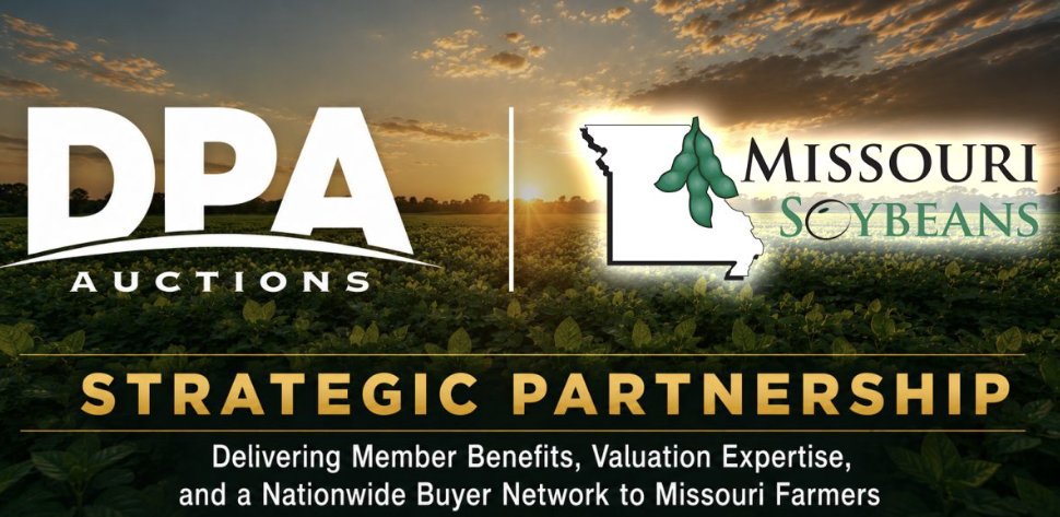 missourisoybean's tweet photo. We are teaming up with DPA Auctions to provide our members with direct access to a nationwide buyer network and real-time equipment valuations. Missouri Soybean Association members now receive specialized support and exclusive member discounts.
Learn more: https://t.co/cMKspCSpQ3 https://t.co/dPz9uO2CWO