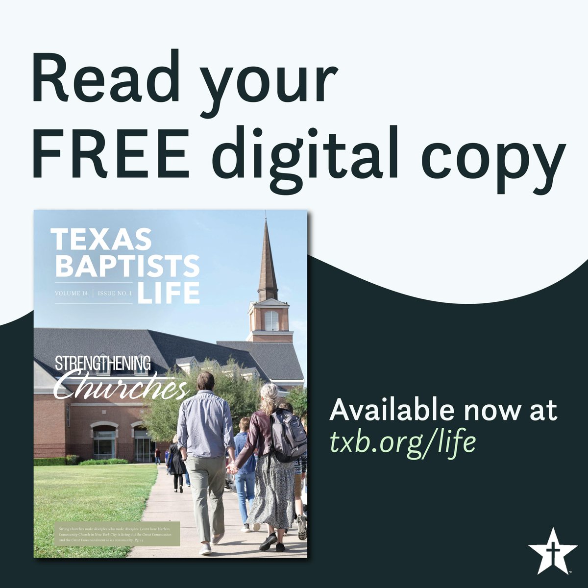 TexasBaptists's tweet photo. The latest edition of Texas Baptists Life is out now and will be hitting mailboxes soon! You can access the magazine digitally at https://t.co/QgBQ12dtV6. Read your copy today!
--
#GreatCommandment #GreatCommission #GC2Strong #TexasBaptistsLife #TexasBaptists https://t.co/unL4T1GNAW