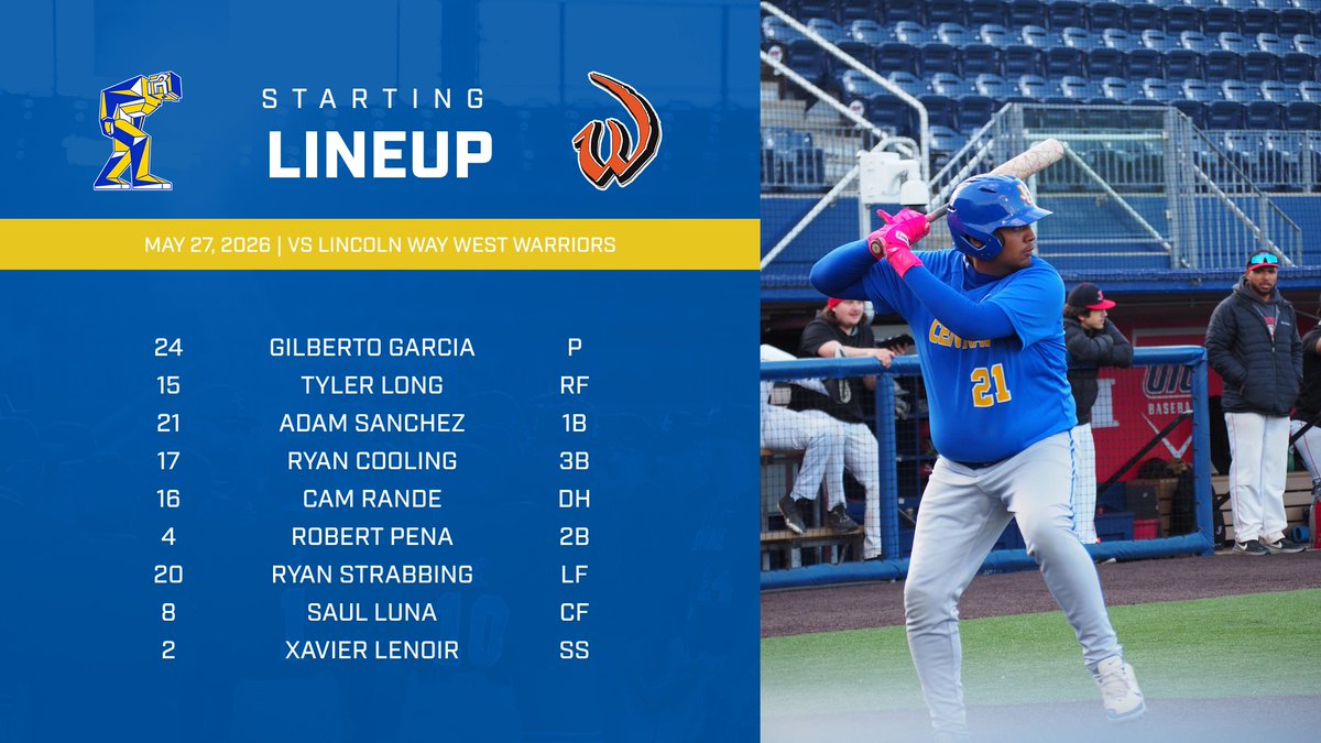 SteelmnBaseball's tweet photo. PLAYOFF GAMEDAY. 

⚾️ vs. Lincoln Way West Warriors
📍Homewood Flossmor High School
⌚️4:30 PM
📊Follow on GameChanger: Joliet Central Varsity Steelmen

#BTN https://t.co/uG673lKhq0