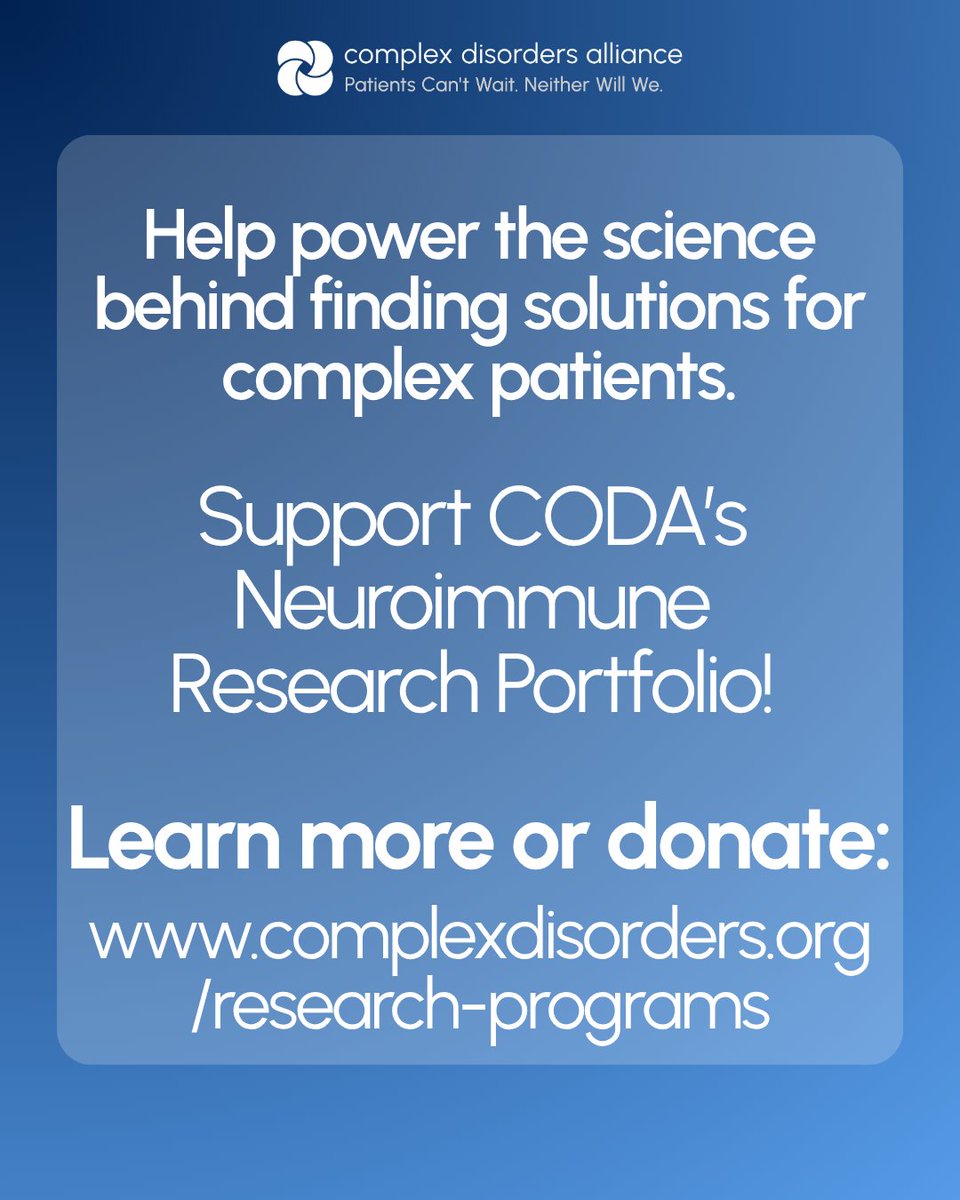 Complex Disorders Alliance tweet media