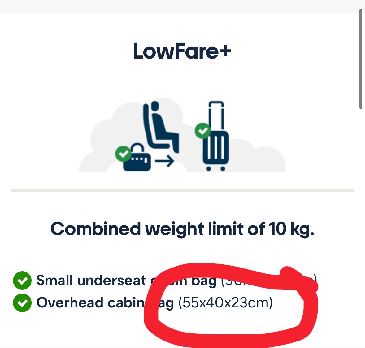 eanne34's tweet photo. @Fly_Norwegian which is correct for overhead bag please?! https://t.co/3GcSHHbSfn