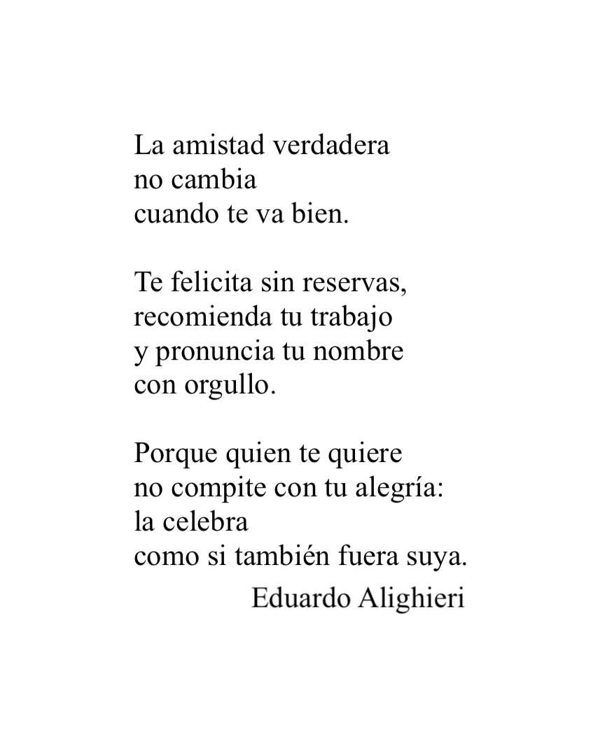 ealighieri's tweet photo. La #amistad más bonita es la que no se incomoda con tu avance, sino que encuentra motivos para alegrarse de verte crecer. https://t.co/ycoHGT1OBy