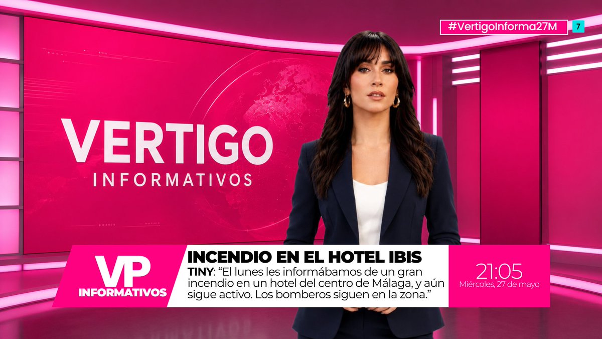 VertigoProduce's tweet photo. 🔥 Incendio en el Hotel Ibis.

😢 El fuego sigue activo, desde la noche del domingo, en el hotel del centro de Málaga. Los bomberos siguen en la zona.

 👉🏽 #VertigoInforma27M https://t.co/JOelBjPHs8