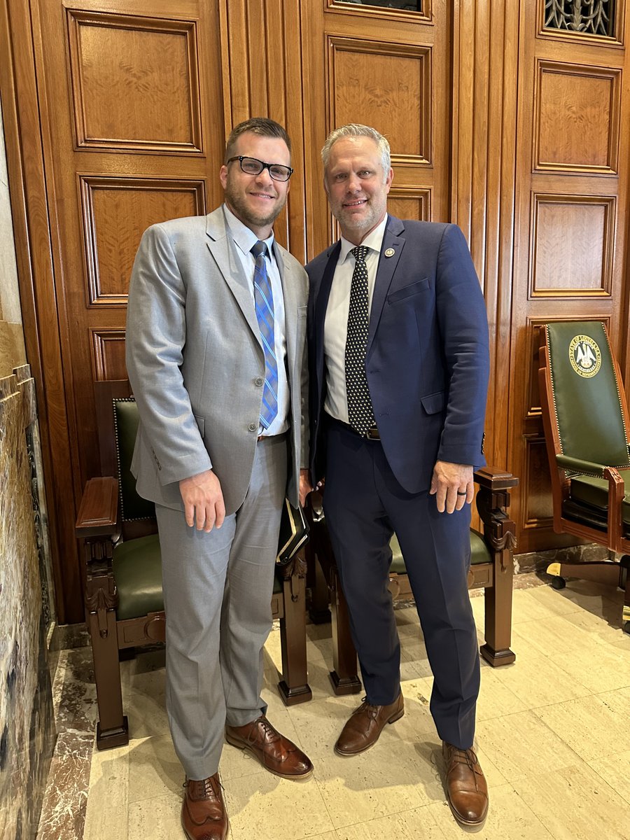McCormick4LA's tweet photo. My nephew, Pastor Cory Tucker of First Baptist Church of Coushatta, opened the session yesterday with prayer. I was glad to welcome him to the Capitol and thankful that Representative Dennis Bamburg, Louisiana House Dist 5, invited him. https://t.co/OxUpdHk4XB